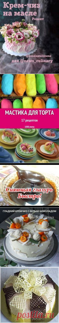 Техники украшения кондитерских изделий