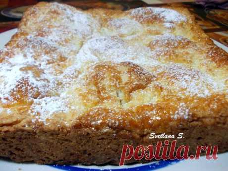 Пирог из творожного теста с яблоками - УЮТНАЯ КУХНЯ - Группы Мой Мир
