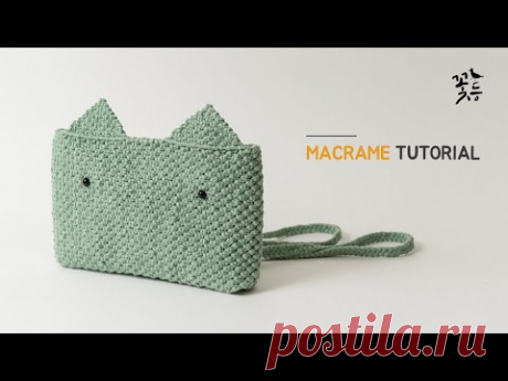 Сумочка в технике макраме