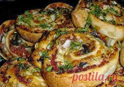 Моя копилка - Кухня: Несладкая выпечка "Улитки"