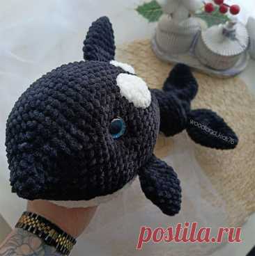 Косатка крючком. Амигуруми схемы и описания. Автор: @woodland_kids76 | IRINELY.ART