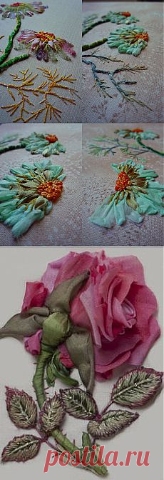 - beautiful embroidery | Ribbon Embroidery