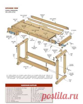 Столярный верстак своими руками 

#сделай_сам