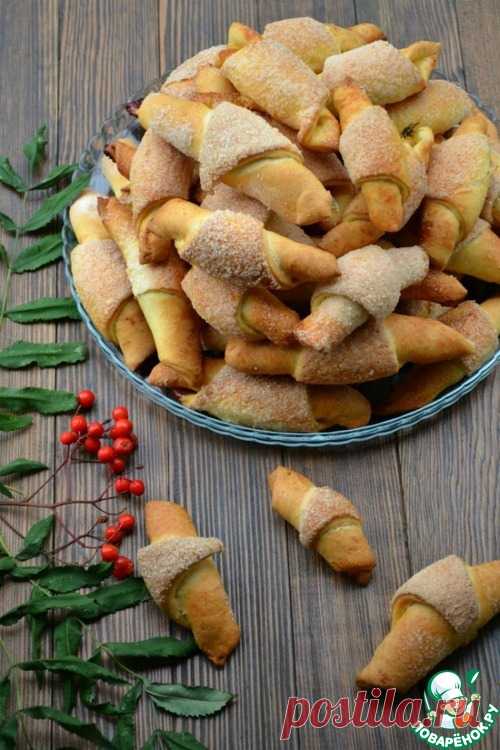 Рогалики с халвой и повидлом – кулинарный рецепт