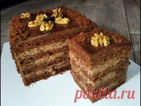 ✧ ШОКОЛАДНЫЙ ТОРТ, ШОКОЛАДНЫЙ КРЕМ ЧИЗ, ЧЕРНОСЛИВ И ОРЕХИ. Просто и очень вкусно!/✧ Chocolate cake ✧