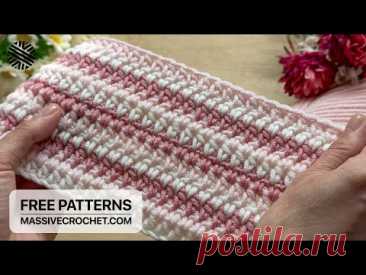 SUPER EASY & SUPER FAST Crochet Pattern for ABSOLUTE Beginners! ⚡️👌 Lovely Stitch for Blanket