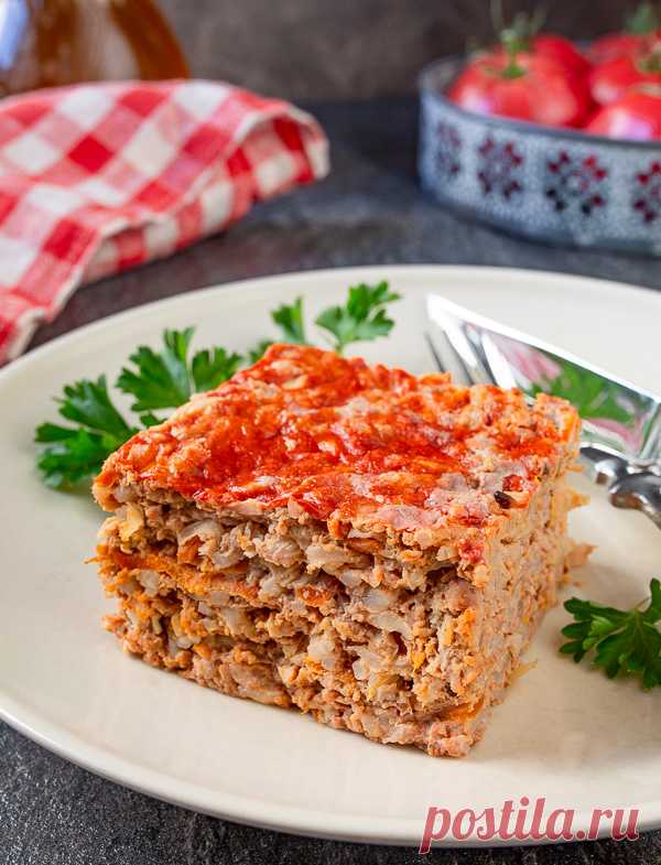Мясная запеканка с капустой 