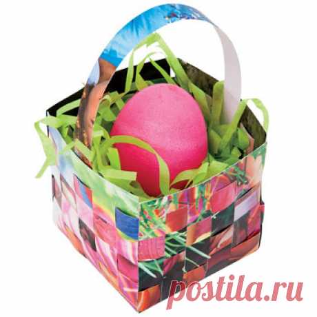 Пасхальная корзинка. Пасхальная корзина. Пасхальные корзинки своими руками. Как сделать корзинку из бумаги. Поделки к пасхе своими руками. Поделки на пасху своими руками.