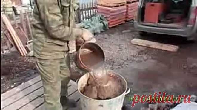 Приготовление раствора для кладки печей