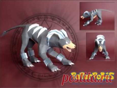 HOUNDOOM (Halloween Special) 229 / HOUNDOOM - Pokémon Papercraft Name:  Houndoom Type:  Dark / Fire Species:  Dark Pokémon Height:  1.4 m (4′07″) Weight:  35.0 kg (77.2 ...