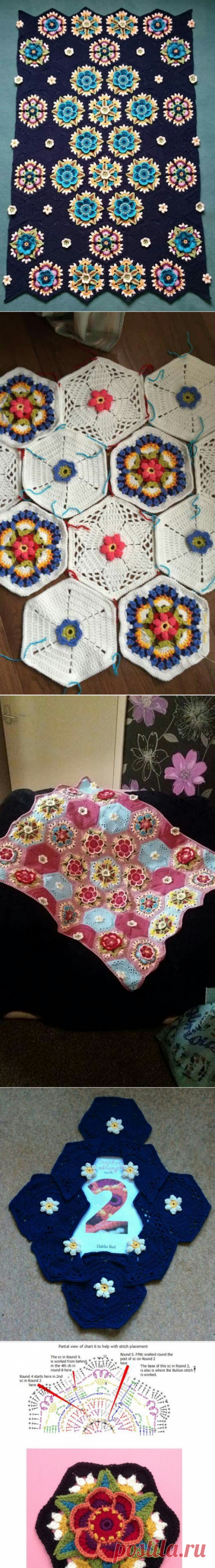 Frida’s Flowers Blanket — Crochet by Yana