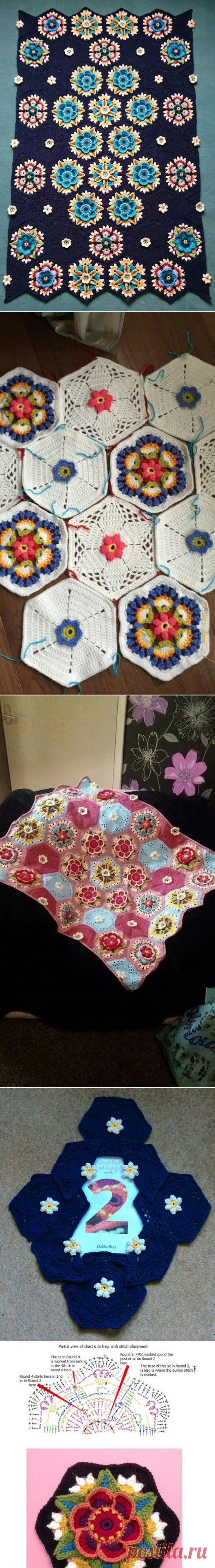 Frida’s Flowers Blanket — Crochet by Yana
