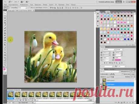 Уроки Photoshop-Несколько движений подряд,по одному уроку "Перемещение"