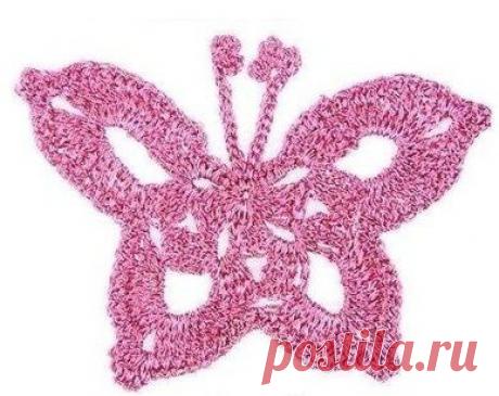 Бабочки крючком