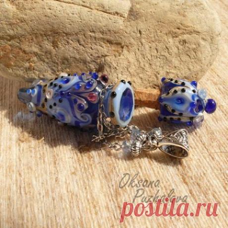 Украшения, выплавленные из стекла. Мастер Оксана Пужалова