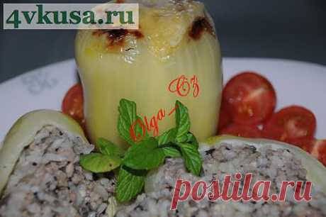 Запеченные перцы с мясом и грибами | 4vkusa.ru