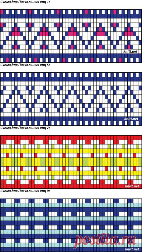 Вязаный спицами чехол для пасхального яйца | knitt.net | Все о вязании