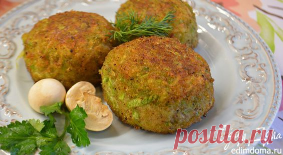Кабачковые крокеты, фаршированные грибами