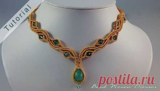 Create an elegant and striking necklace made with seed beads and bicones. This pattern contains 9 pages of instructions in pdf with full-color illustrations to guide you along. This design is…