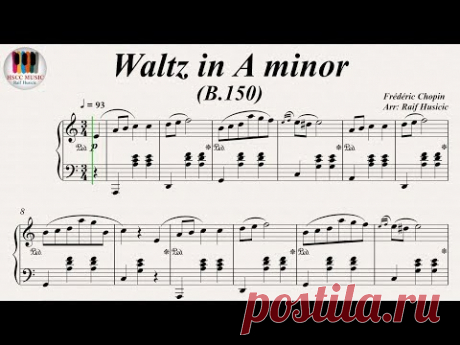 Waltz in A minor, B.150 - Frédéric Chopin, Piano
