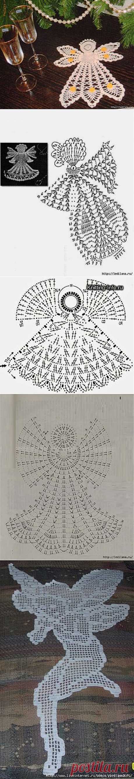 Вязание крючком. Ангелочки.