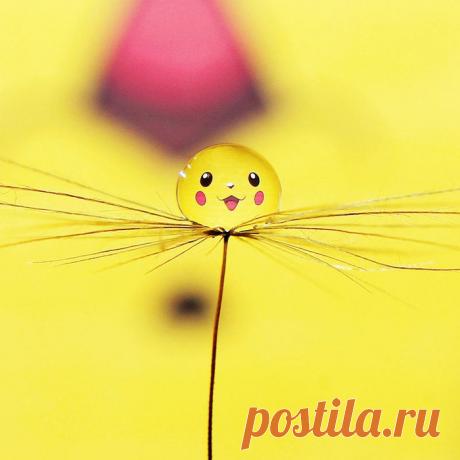 Отражение в капле воды