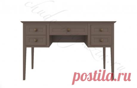 Коричневый туалетный стол из массива дерева с ящиками (Тесоро) купить по цене 56 890 руб. в Москве — интернет магазин chudo-magazin.ru