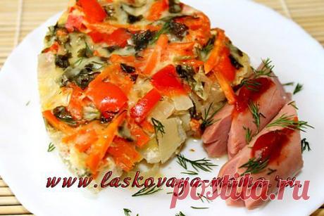 Запеканка овощная с цветной капустой в мультиварке