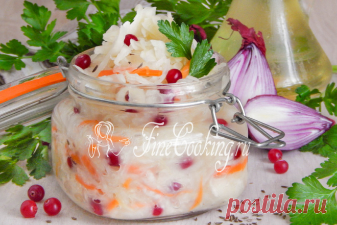 Вкусная квашеная капуста на зиму - рецепт с фото