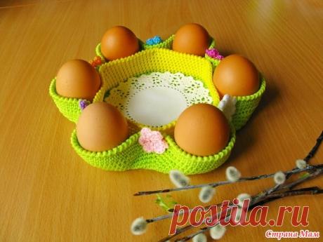 . Экспресс он-лайн по вязанию пасхальной корзинки. - Все в ажуре... (вязание крючком) - Страна Мам