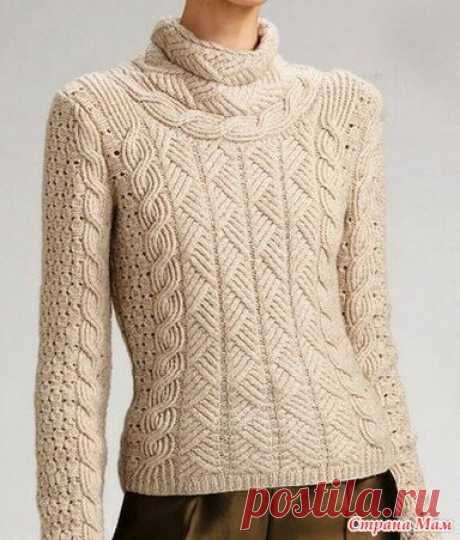 Женские модели - свитер и жилет вязаные по одному узору. Спицы. | Вязаный Смак | Яндекс Дзен
