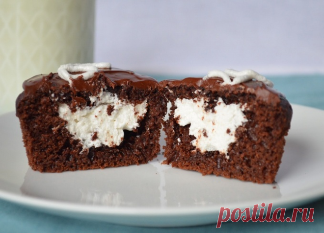 Очень шоколадные, очень нежные кексы, разлетаются в один счет