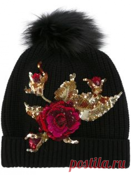 Shop Dolce & Gabbana sequinned rose embellished beanie in Julian Fashion from the world's best independent boutiques at farfetch.com. Shop 300 boutiques at one address.