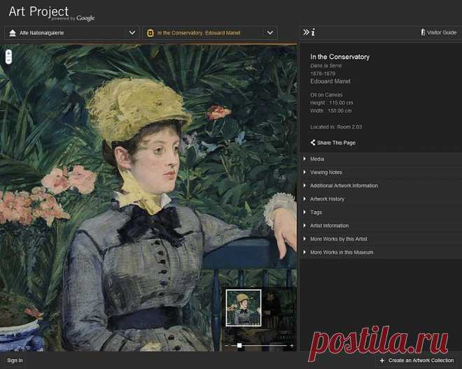 Google Art Project — крупнейшая интернет-платформа, через которую имеется доступ к изображениям произведений искусства с высоким разрешением. Проект был запущен Google 1 февраля 2011 года при изначальном международном сотрудничестве с 17 музеями.