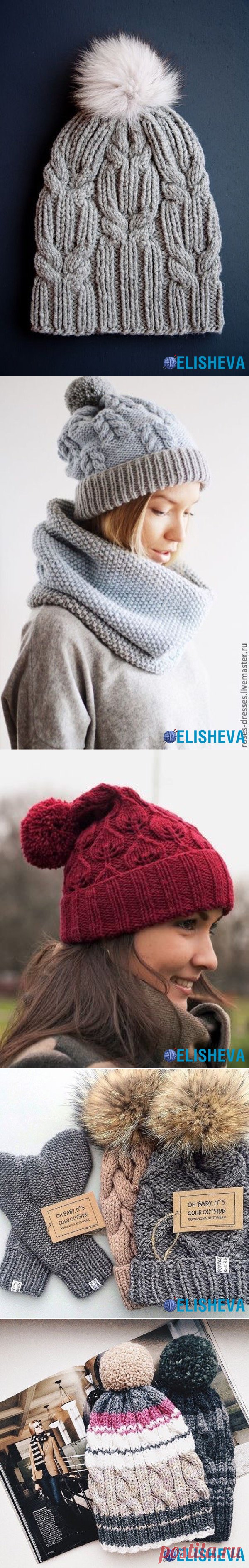 Красивые и трендовые женские шапки вязаные спицами | Блог elisheva.ru.идеи.