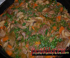Кулинарные рецепты Перловая каша с мясом и грибами &raquo; Кулинарные рецепты