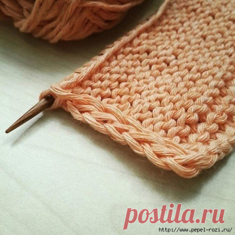 Как сделать край с красивой цепочкой, двойной кромочной — HandMade