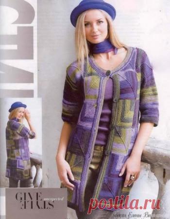 Вязание пэчворк - модное направление, подборка 25 схем и описаний, Журнал
