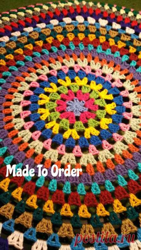 Granny Circle Crochet Spare Tire Cover