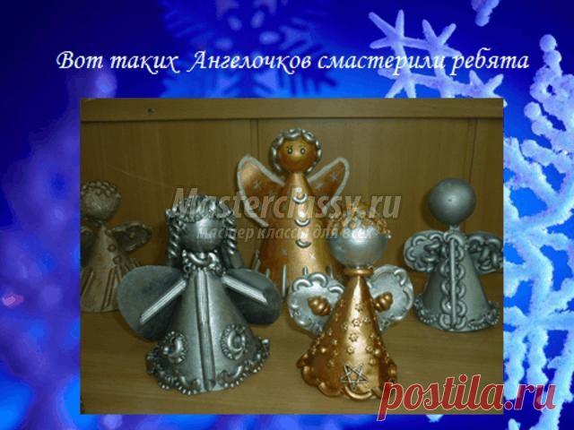 Новогодняя игрушка. Рождественский ангел из макарон. Мастер-класс с пошаговыми фото