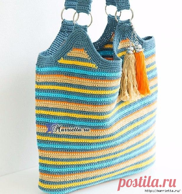 Готовимся к лету! Вяжем сумку крючком