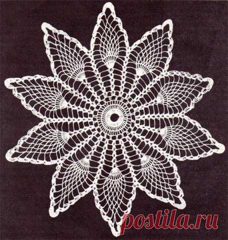 Вязание ажурной салфетки - Для уюта в доме