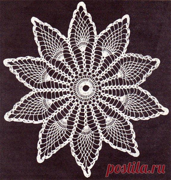 Вязание ажурной салфетки - Для уюта в доме