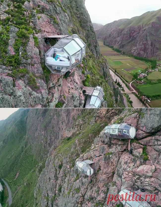 Приключение в поднебесье: прозрачные апартаменты, подвешенные над священной долиной Перу