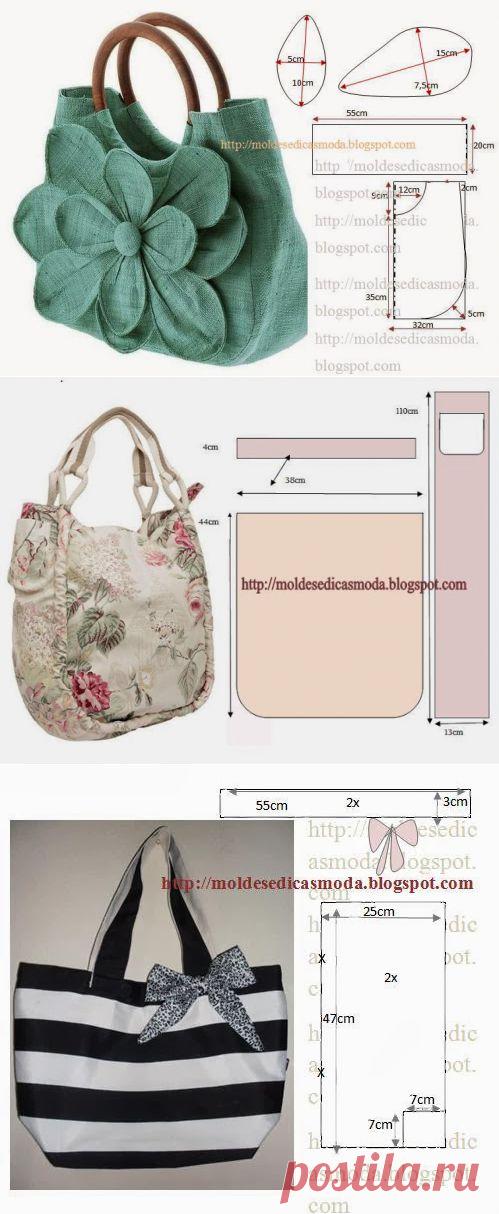 СУМКИ и  выкройки-чертежи !  Микс из 20 моделей !