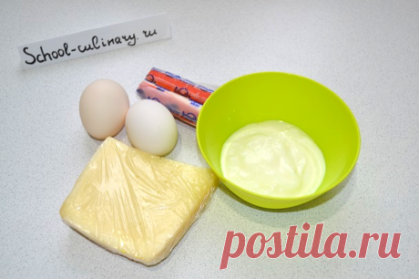 Салат «После шести» с крабовыми палочками | school-culinary.ru | Дзен