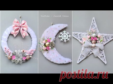 Manualidades Navideñas para VENDER - Coronas Navideñas 2021 - Ideas para NAVIDAD🎄 .