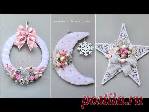 Manualidades Navideñas para VENDER - Coronas Navideñas 2021 - Ideas para NAVIDAD🎄 .