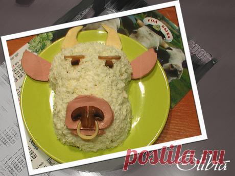 Салат год быка – пошаговый рецепт с фотографиями