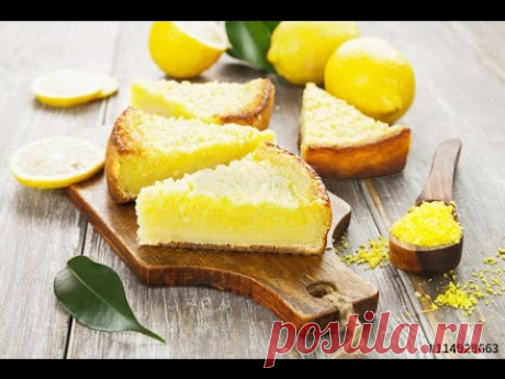 Лимонный кекс, нежный и ароматный